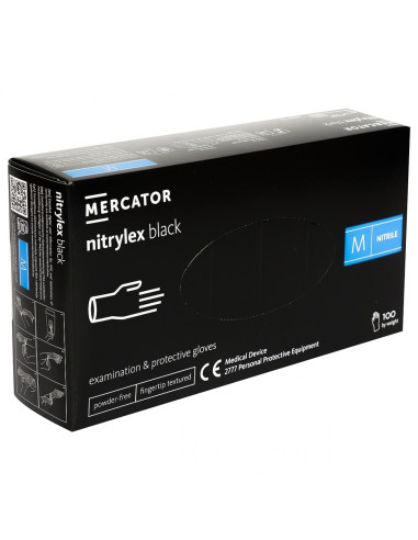 Manusi Examinare din Nitril - Nitrylex Negru -...