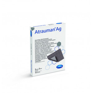 ATRAUMAN Ag, Comprese cu unguent neutru si argint, 10 Pcs