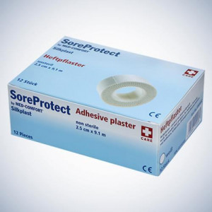 SoreProtect Silkplast, Plasture de fixare pe suport de matase