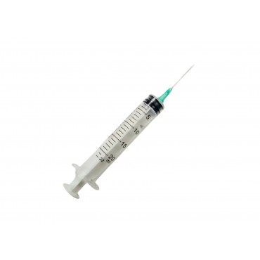 Seringa sterila Luer Lock 20 ml 3 componente Ac 21G x 1 1/2′ – 50 bucati