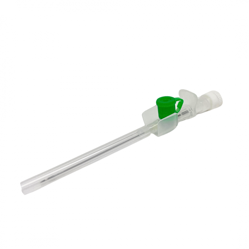 Branula cu valva si aripioare 18G Verde – 100...
