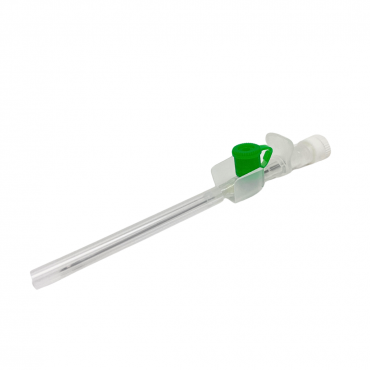Branula cu valva si aripioare 18G Verde – 100 bucati
