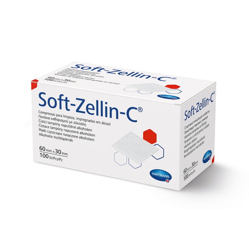 SOFT-ZELLIN-C Tampoane Impregnate cu Alcool...